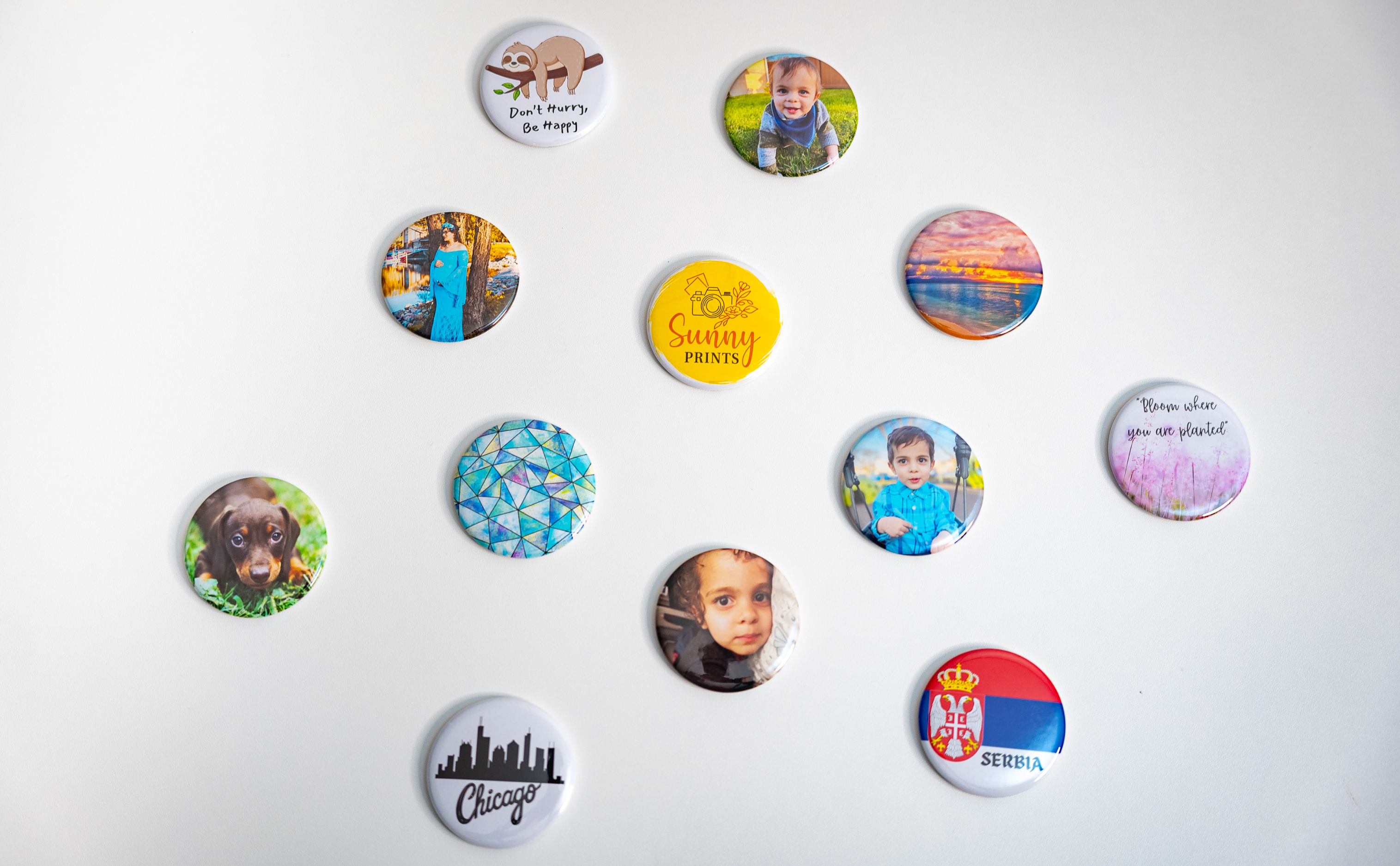 2.25" Round Button Magnets – Sunny Prints