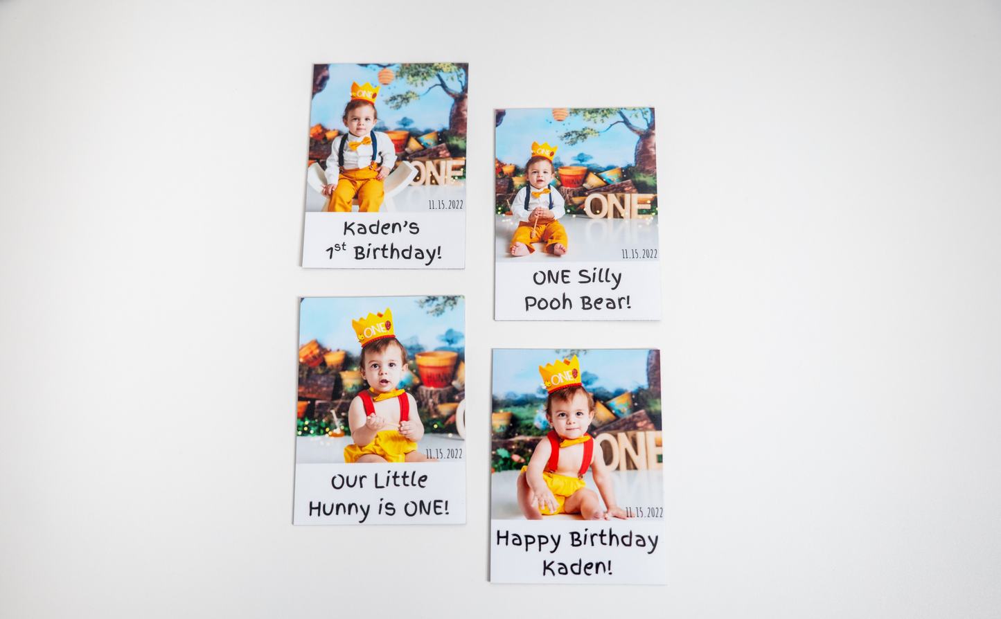 3.75" Square Flexible Magnets (with text)