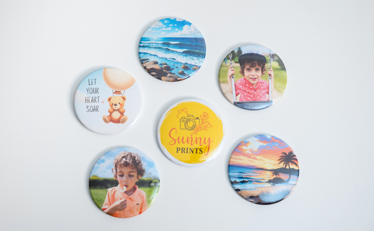 3" Round Button Magnets