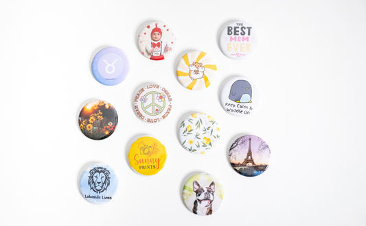 2.25" Round Button Pins