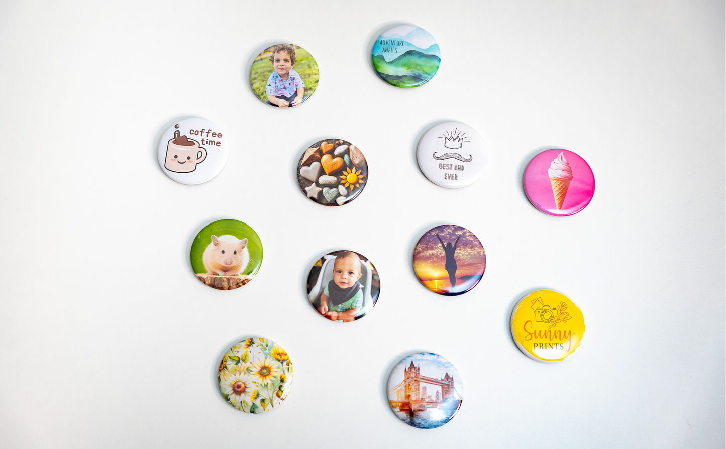 2" Round Button Magnets