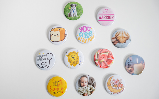 2" Round Button Pins