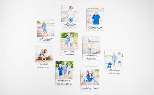 2.5" Square Flexible Magnets (with text)