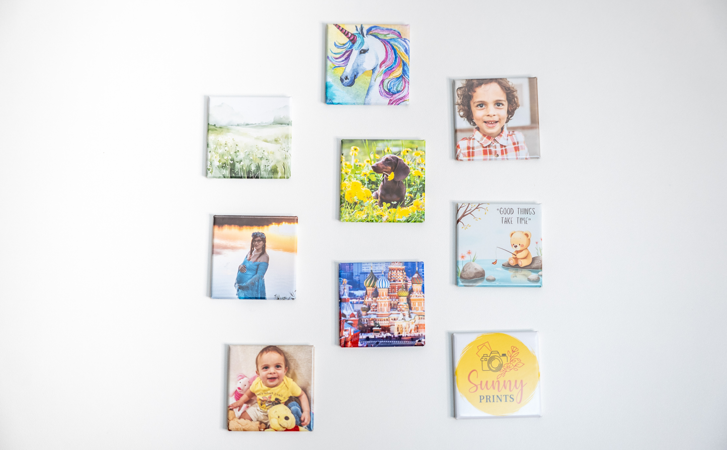 2" Square Button Magnets