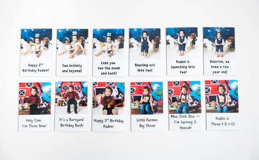 2" Square Flexible Magnets (with text)