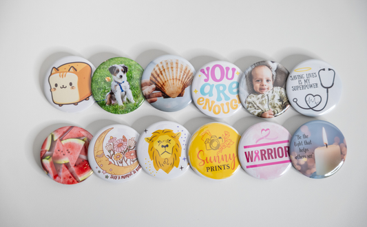 2" Round Button Pins