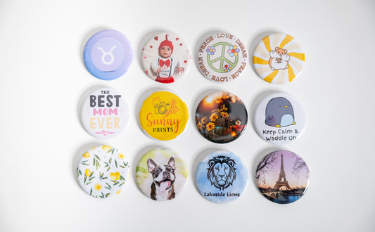 2.25" Round Button Pins