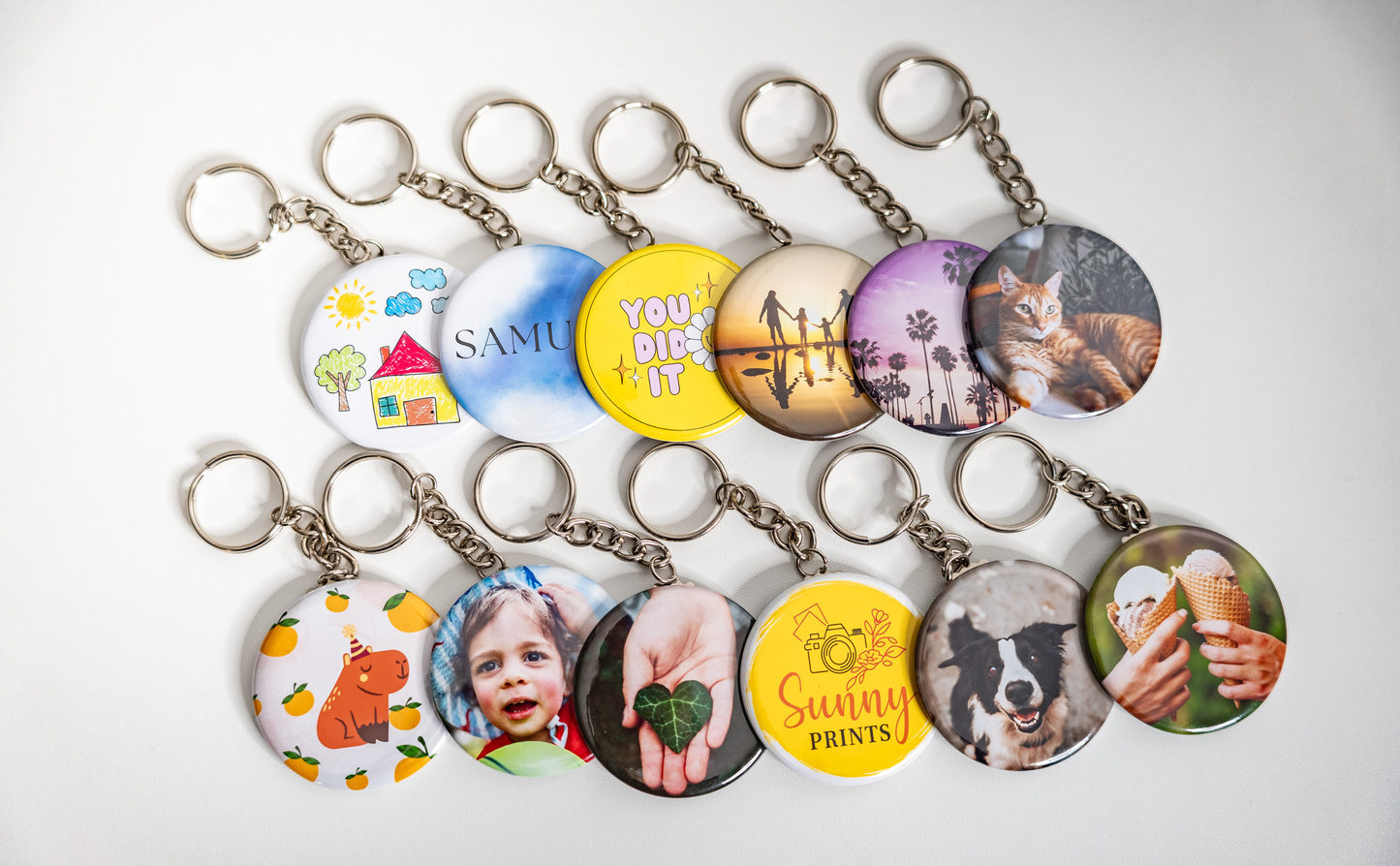 2.25" Round Keychains