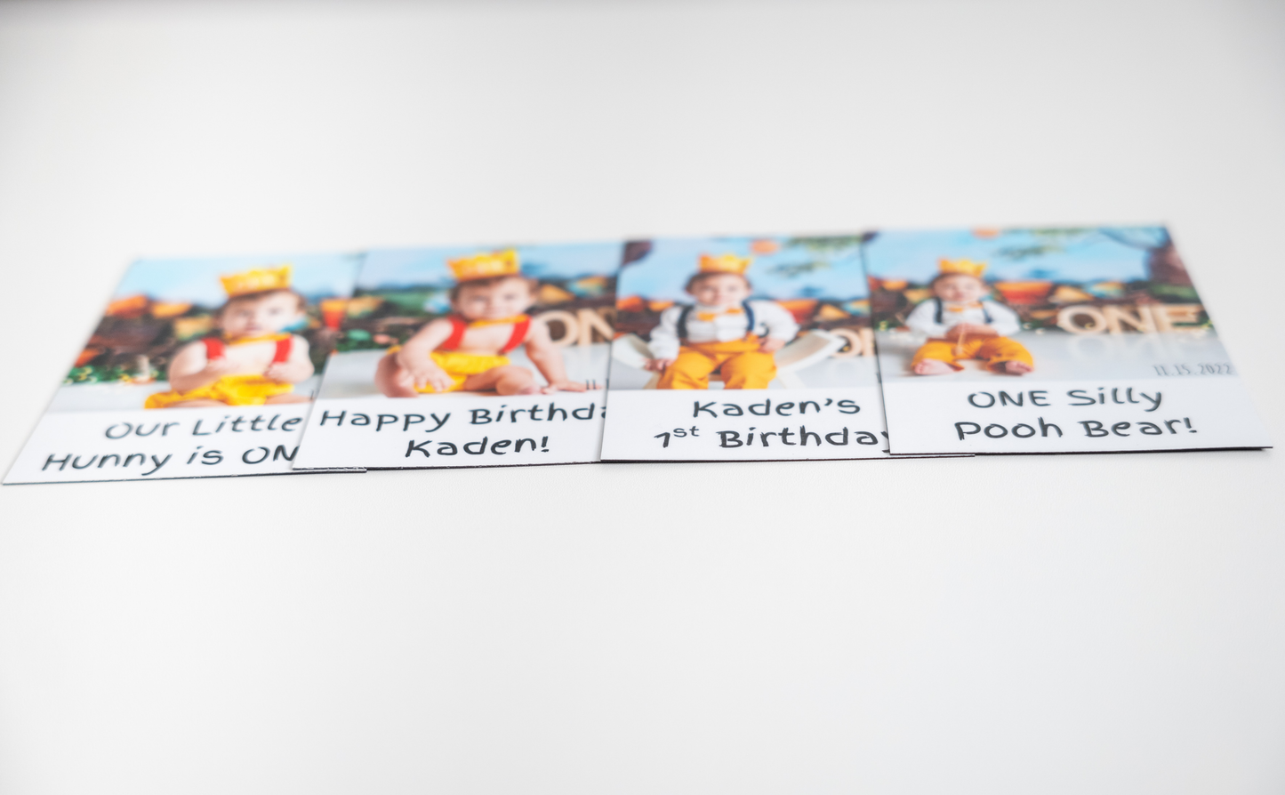 3.75" Square Flexible Magnets (with text)