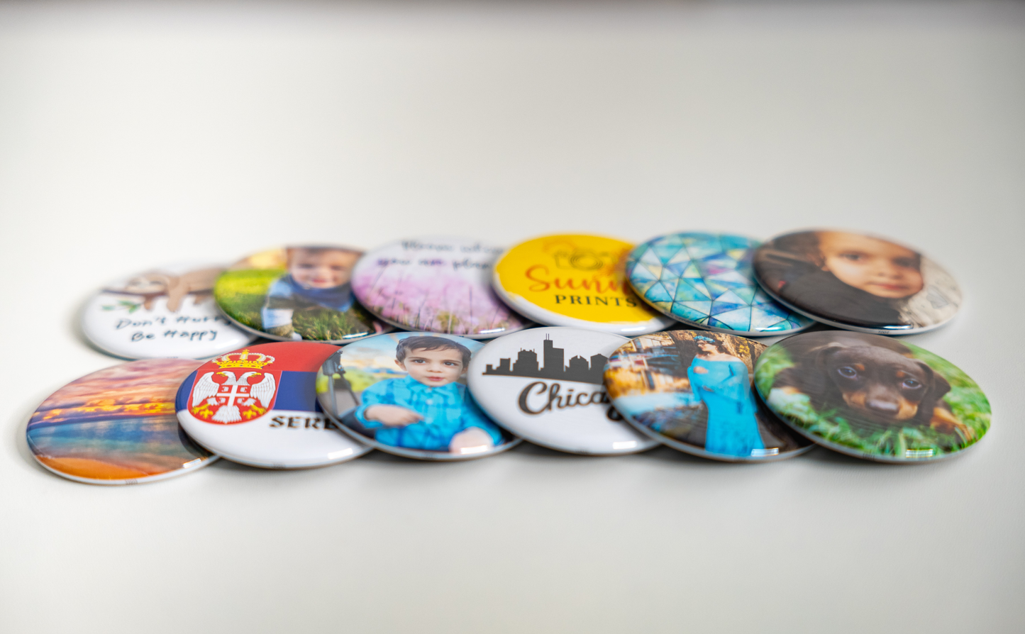 2.25" Round Button Magnets