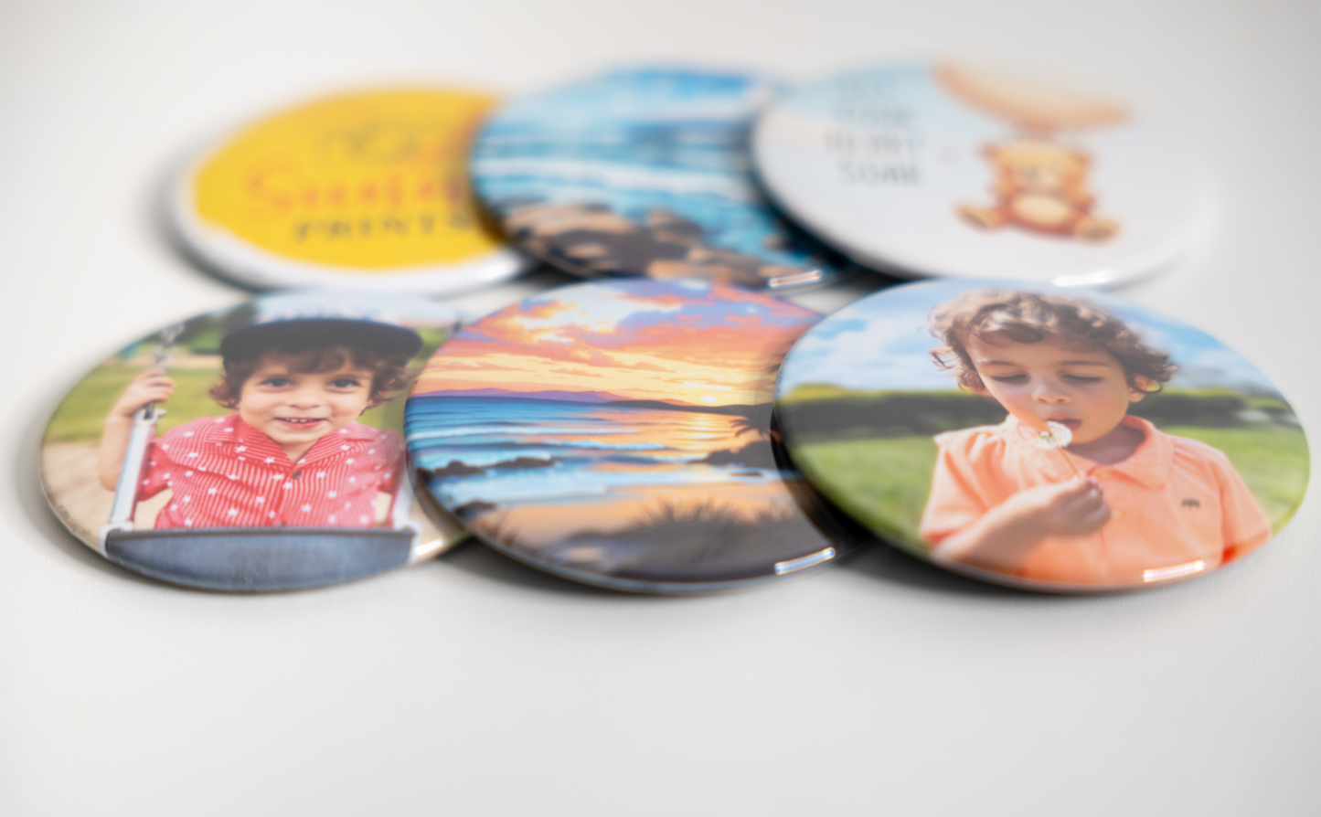 3" Round Button Magnets
