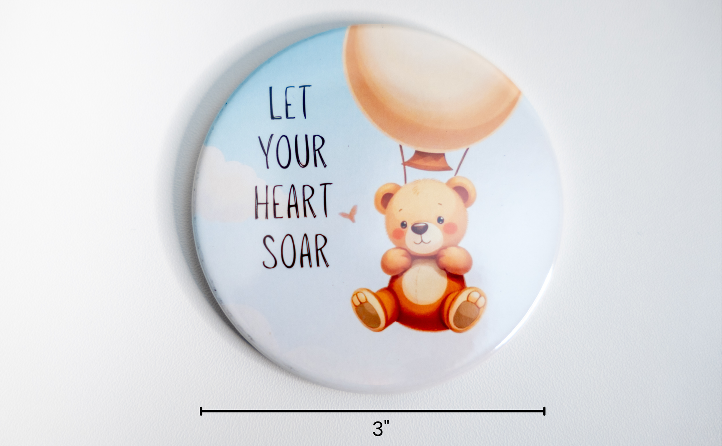 3" Round Button Magnets