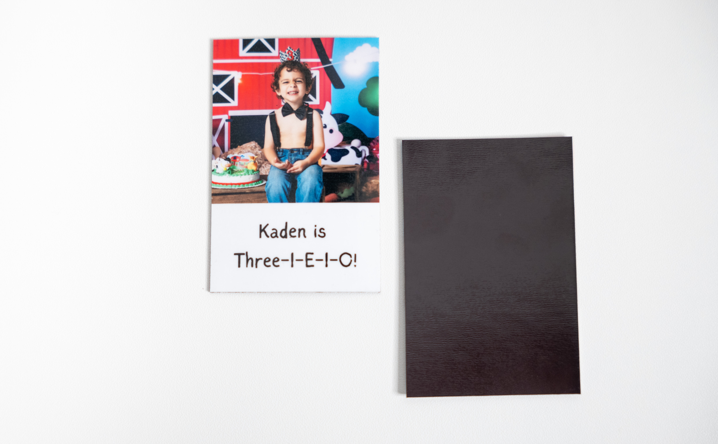 2" Square Flexible Magnets (with text)