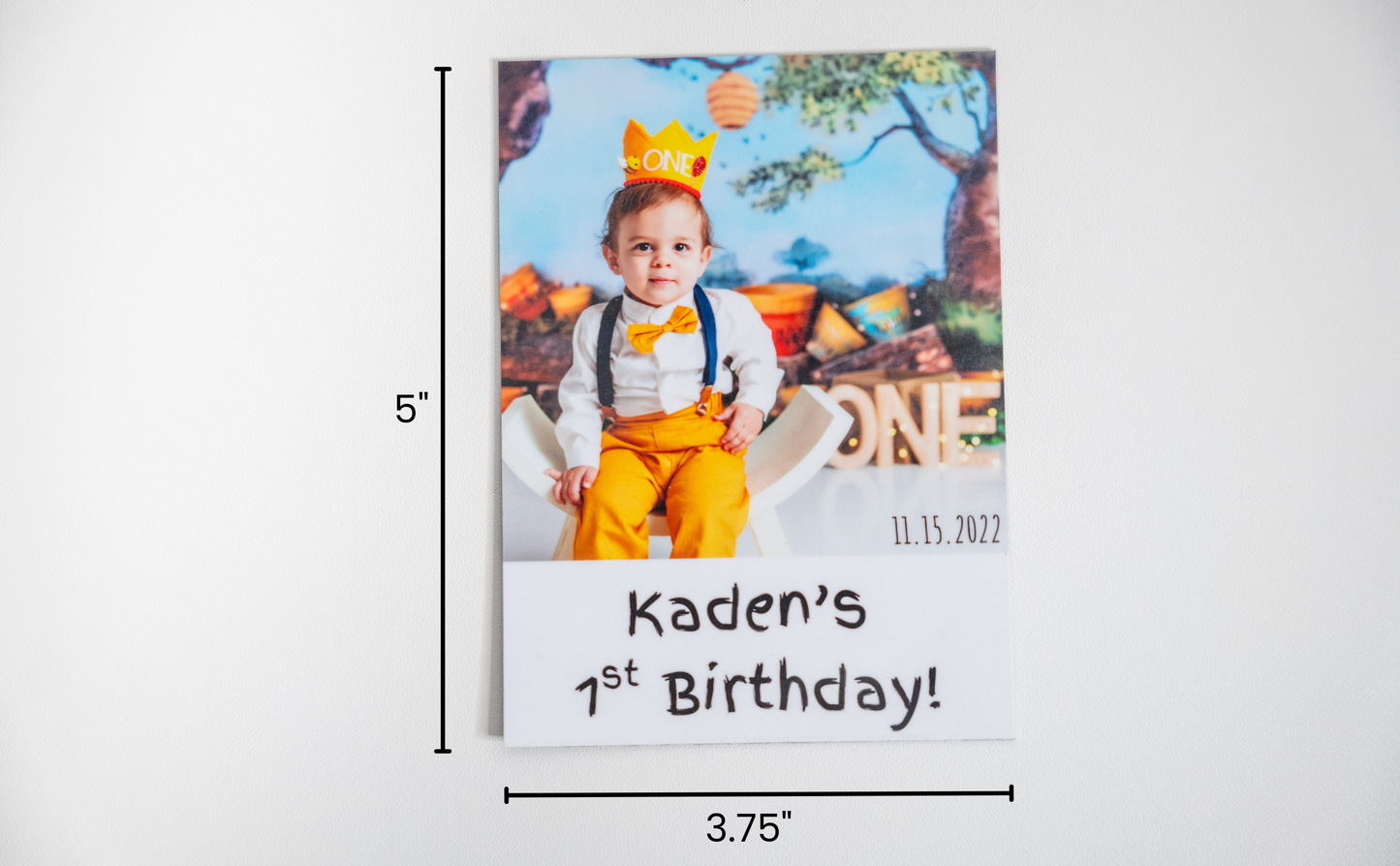 3.75" Square Flexible Magnets (with text)