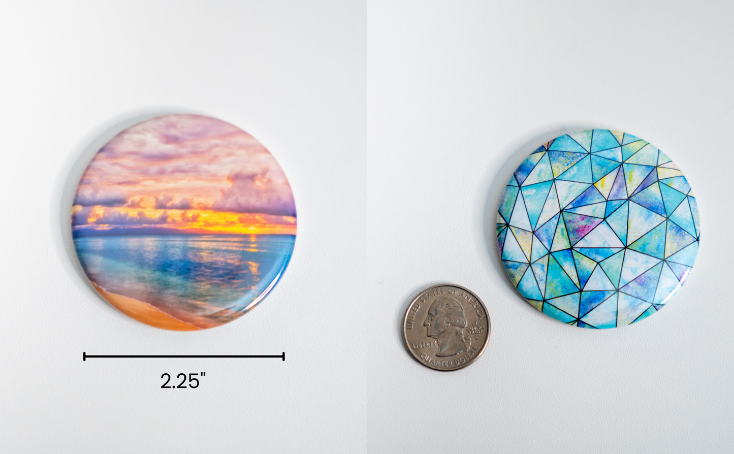2.25" Round Button Magnets