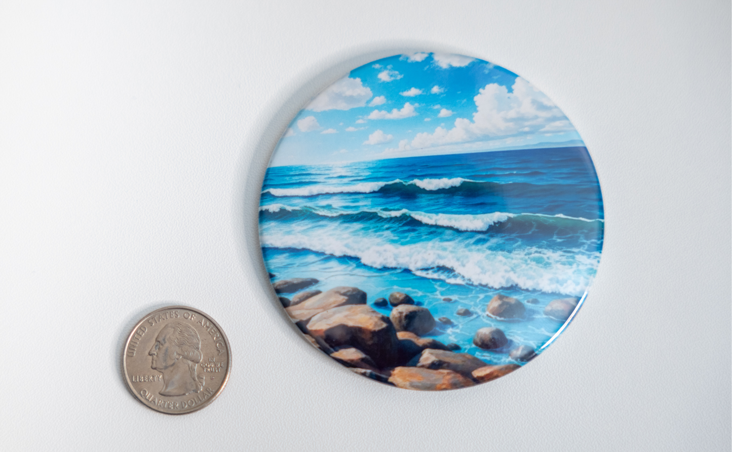 3" Round Button Magnets