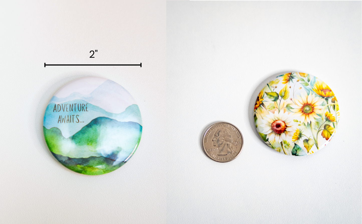 2" Round Button Magnets