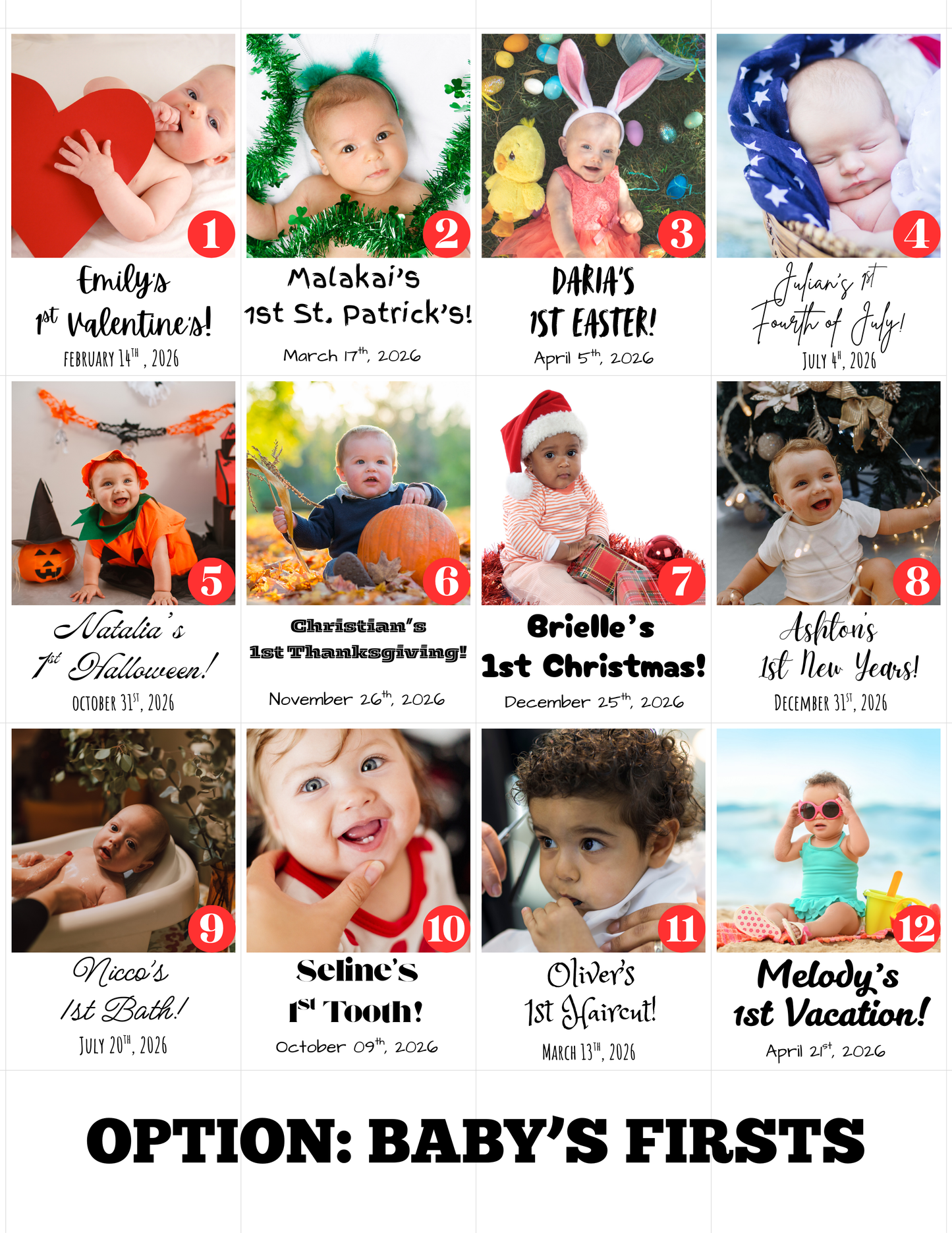 3.75" Square Flexible Magnets (with text)