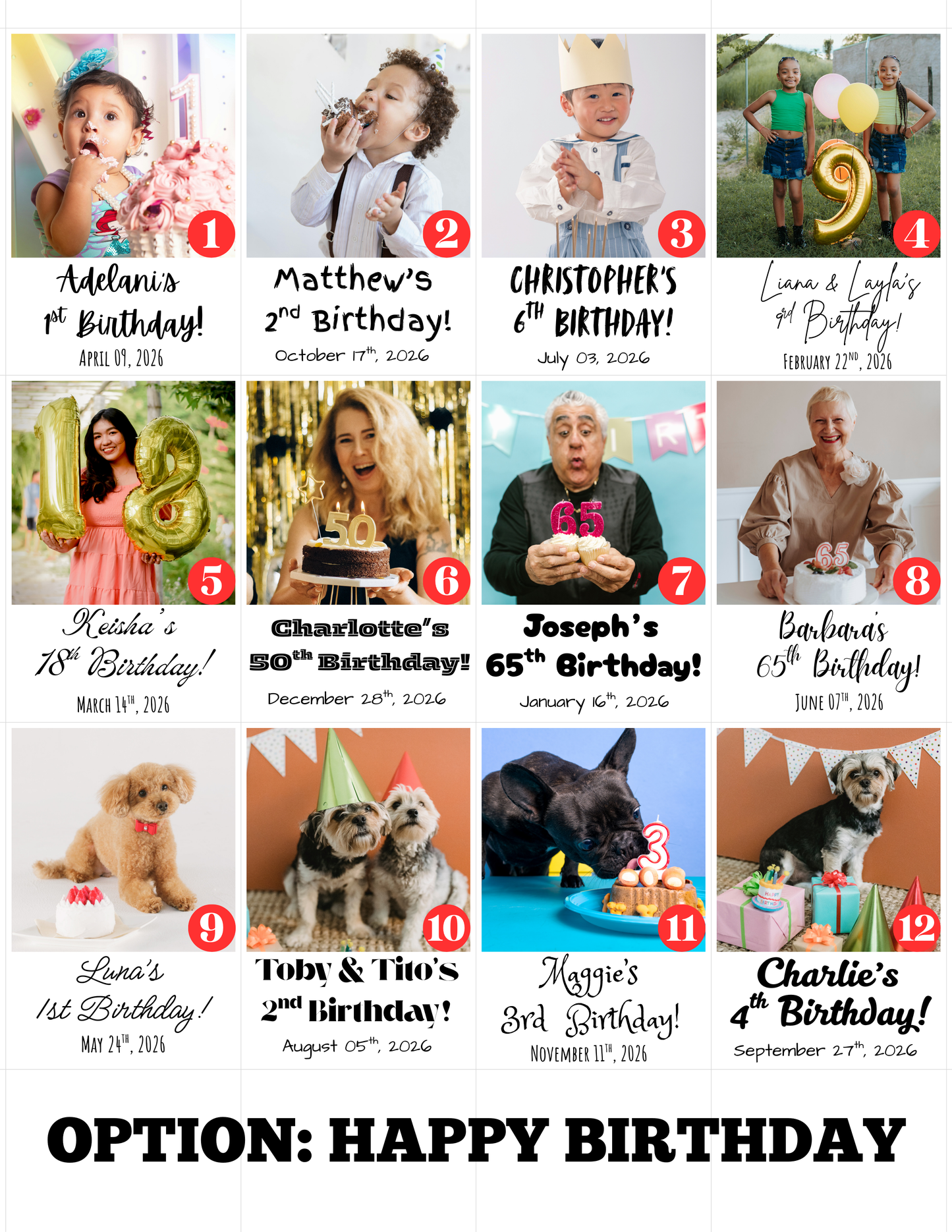 3.75" Square Flexible Magnets (with text)