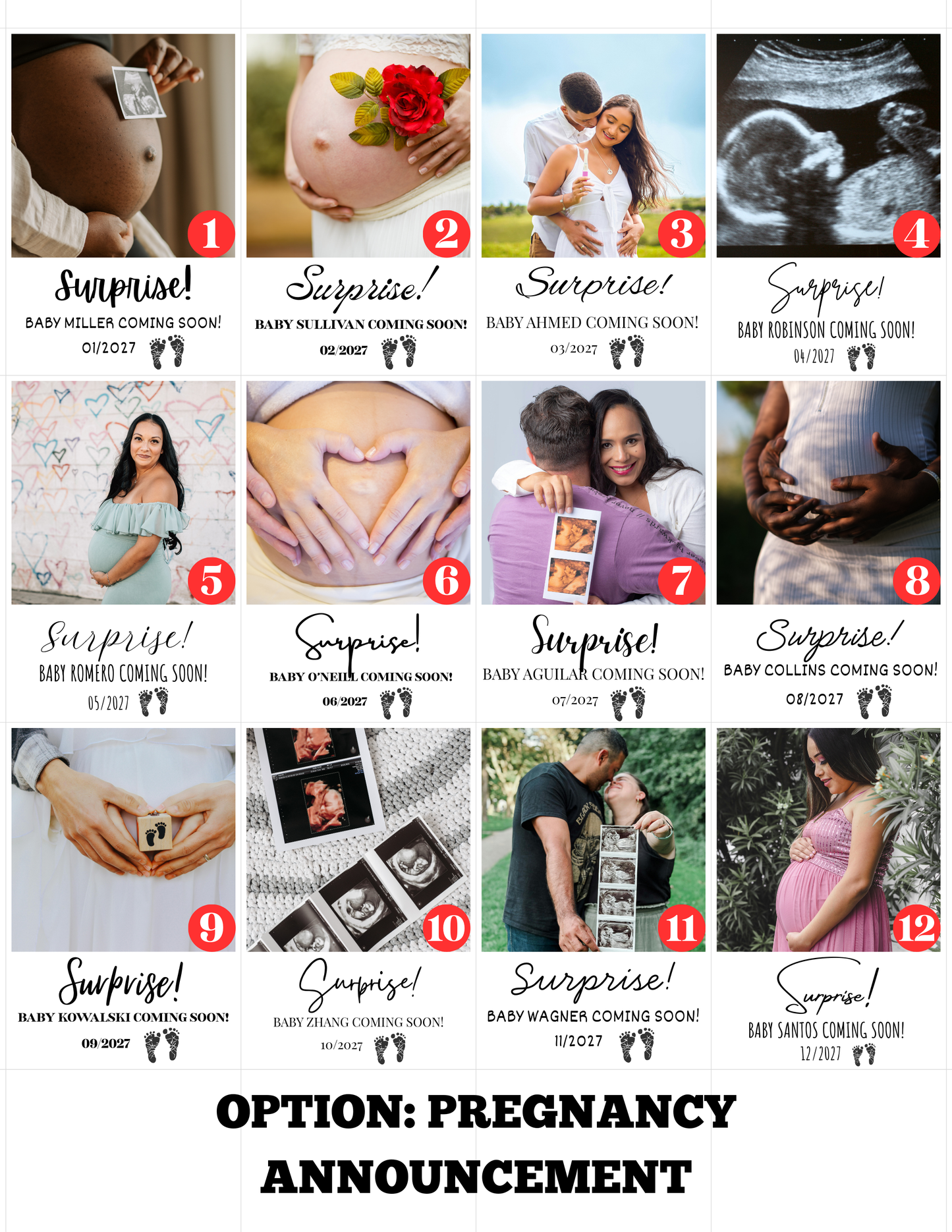 3.75" Square Flexible Magnets (with text)