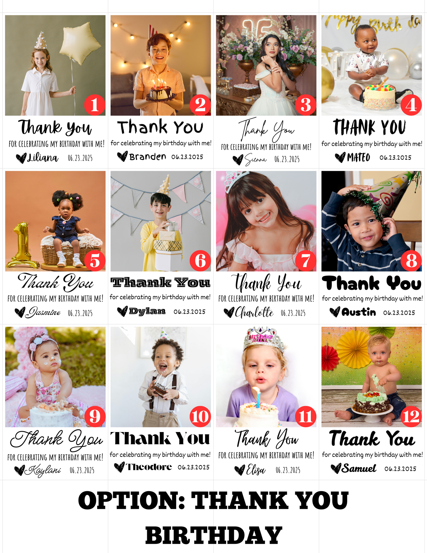 3.75" Square Flexible Magnets (with text)